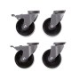 Lower cabinet casters Black